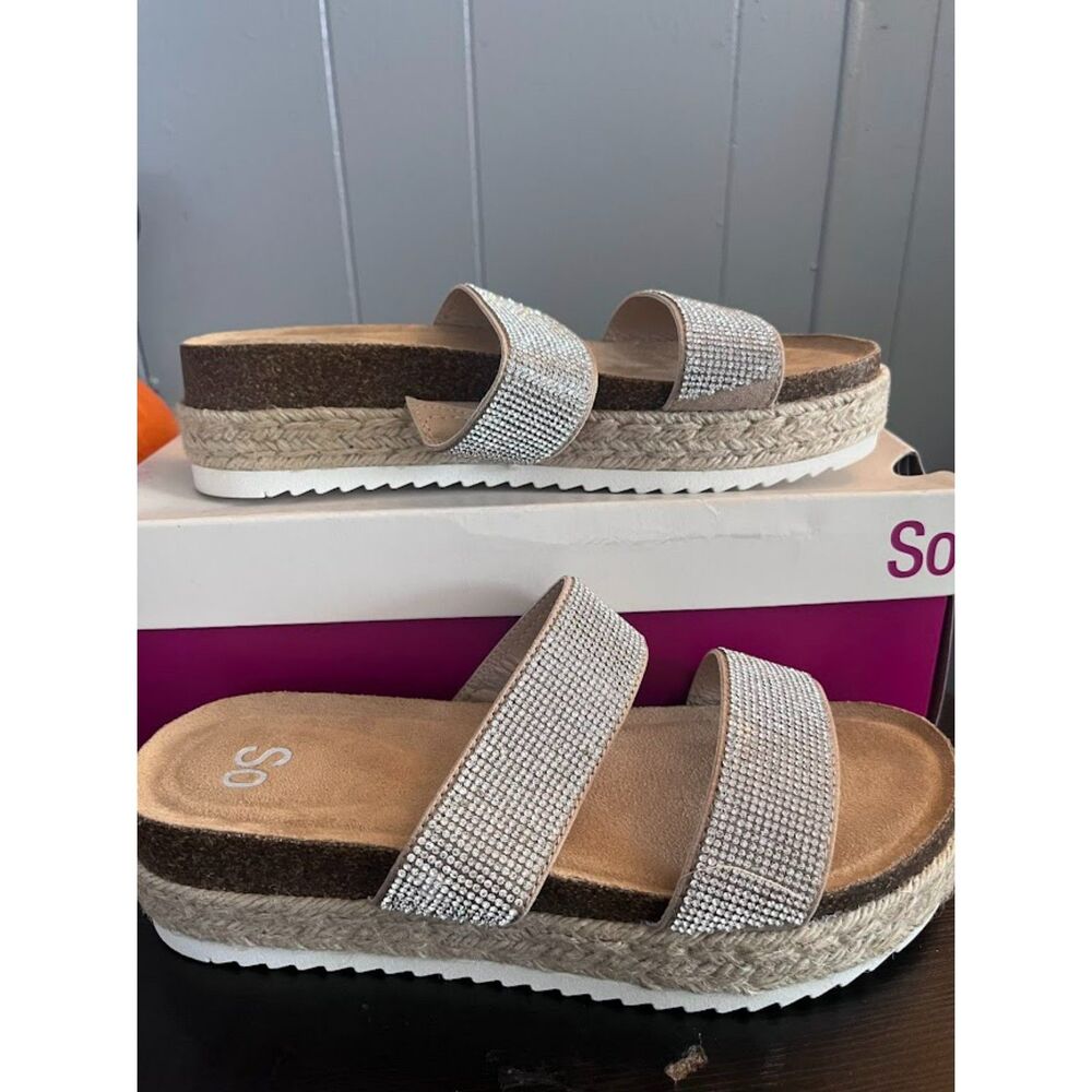 So Sz 7 1/2 Tuberose Blush Sandals